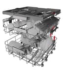 Bauknecht BCIO 3T341 PLET Vollintegrierbarer Geschirrspüler 60 cm /Edelstahl/14 Maßgedecke/10 Standardprogramme und 1 Sensorprogramm/PowerClean/ActiveDry/Besteckschublade/Vollwasserschutz - 10