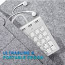 Alcey Teclado Numérico USB con Combo de Concentrador USB para iMac, macbook Air, MacBook Pro, Mac Mini, PCs y Laptops - 7