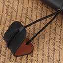 Eujgoov Diario in pelle fatta a mano, taccuino da viaggio in pelle sintetica, classico, diario da viaggio, ricaricabile, per uomini o donne (nero) - 4