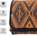 ACUSHLA Coperta in Lana Merino Calda, Boemia (160 x 220 cm) per Divano Soggiorno, Copriletto Ideale per Campeggio all'Aperto, Tutte le Stagioni (Nero Carbone) - 3