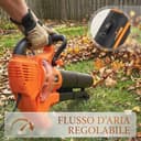 Outsunny Soffiatore e Aspiratore per Foglie 3-in-1 da 3000W con Trituratore, Sacco da 40L, 4 Ruote, Tracolla Regolabile, per Prati Vialetti e Terrazzi - 5