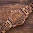 MUJUZE Herren Holzuhr mit Japanischem Uhrwerk –﻿ Holz Uhr Analog Quarz Armbanduhr mit Leuchtzeigern – Holzarmbanduhr für Männer –holzuhren Geschenkidee (MUJUZE07 Walnut) - 3