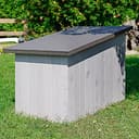 Ferplast Argo 100 Casetta per Cani in Legno FSC - Tetto Spiovente, Apribile - Trattamento Resina Impermeabile & Anti-UV - Piedi Isolanti - Porta Rifinita - 100 x 55 x h 73,5 cm - 5