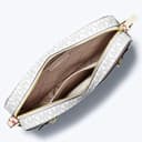 Michael Kors Jet Set East West Chain Crossbody Vanilla MK Powder Blush Pink Bundled with Card Holder in Ballet - 5