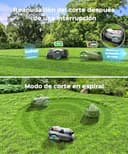 YARDCARE N1600PRO Robot Cortacésped Perimetral sin Cables,RTK+AI Vision, Recomendado 1600m²,Gestión multizona, trayectoria en Forma de U, evitación automática de obstáculos - 8