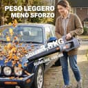 Outsunny Soffiatore a Batteria 36V, Soffiatore Foglie con 2 Batteria 4Ah, Motore Brushless 1000W, 3 Livelli Velocità 270 km/h, Turbo Boost, Caricabatterie, Leggero, per Giardino Foglie Neve Polvere - 6