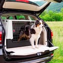 Ferplast Hundebox Auto Atlas CAR 100, Ablagefach, Doppelte Schiebeöffnung mit Sicherheitshaken, Abtropfmatte, L 100 x W 60 x H 66 cm - Max 40 Kg. - 8