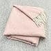 Moe Ridne Merino Wool blend Blanket for King Size Double Bed Light Pink, Large Wool Sofa Throw in Powder Pink | Oeko-Tex Standard 100 certified | 55x79” 140 X 200cm - 5